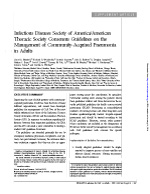 Community-Acquired Pneumonia Guidelines