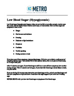 Hypoglycemia Patient Handout-KCMPA